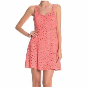 Nordstrom Abound Rose Confetti Dress in Coral Pink -S